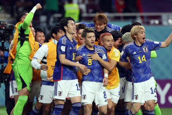 日本代表がドイツ代表に史上初勝利